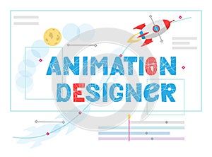 Animation designer  lettering